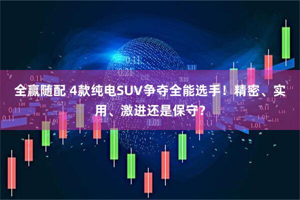 全赢随配 4款纯电SUV争夺全能选手！精密、实用、激进还是保守？